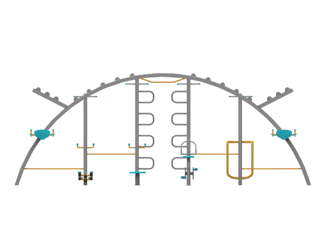 Fitness Station Aleti E-FS-500 | Dış Mekan Spor Aletleri | Erse Kent Mobilyaları